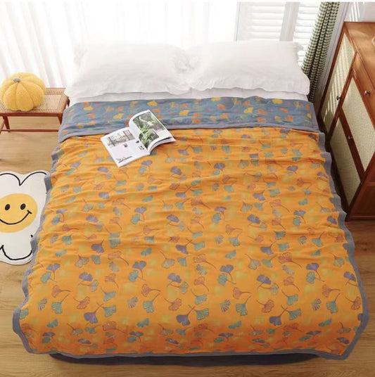 Bladbris Plaid – Naturlig komfort i stilrent design